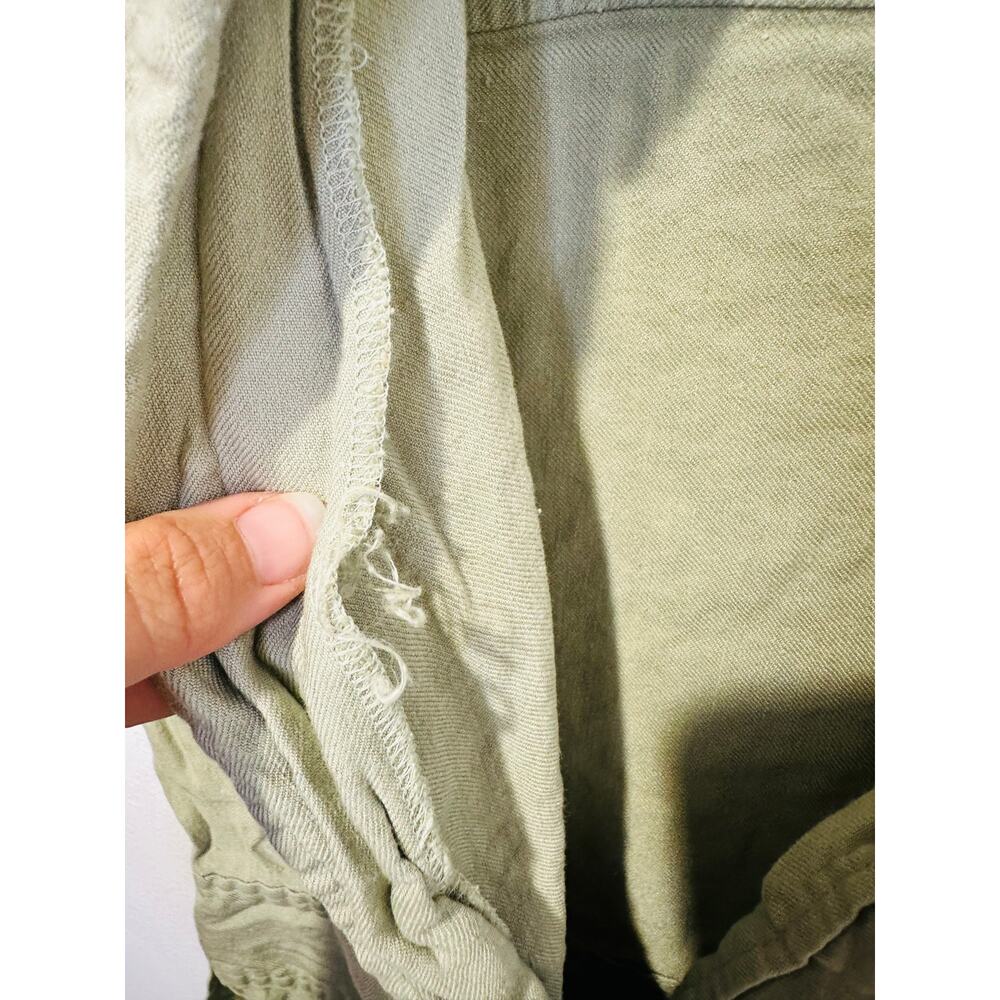 LAUREN RALPH LAUREN Green Linen Blend Notched Lapels Utility Jumpsuit size 8 - Picture 12 of 15
